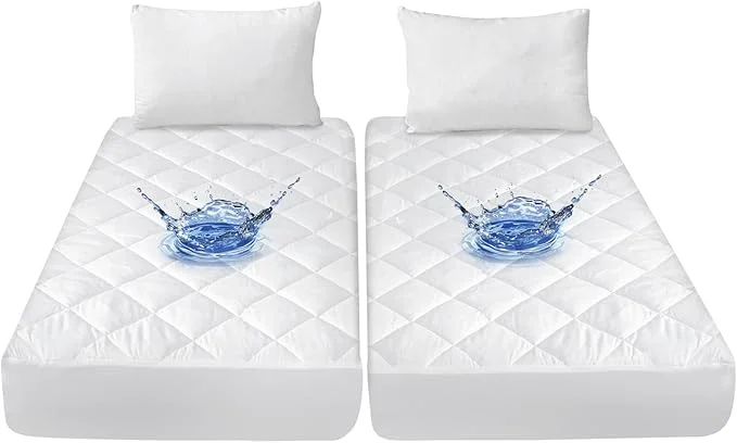 Luxury Split King Mattress Topper Protector Pad for Adjustable Bed Cover Quilted Breathable Absorbent Fitted Sheet Style Machine Washable Quality