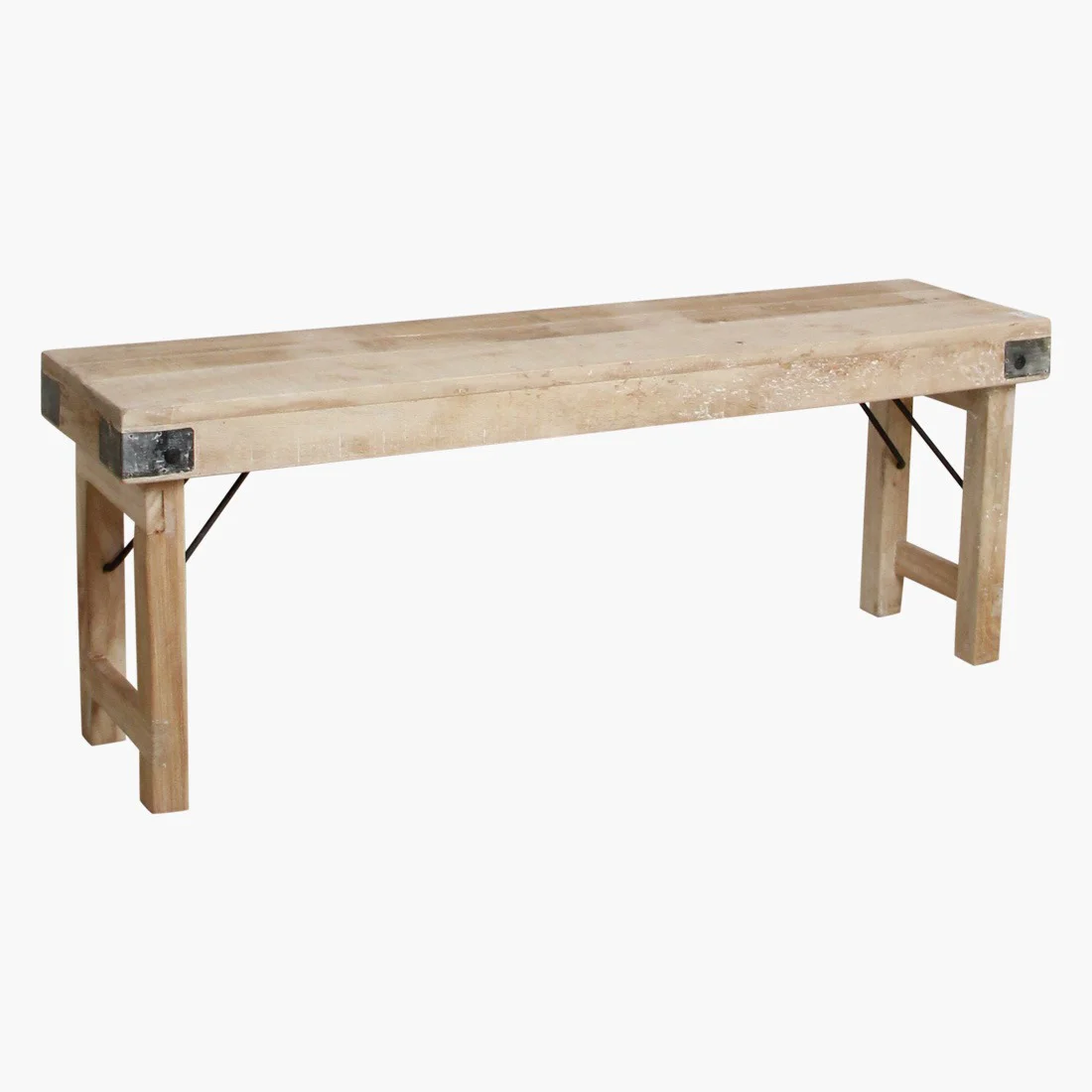 Trendy Limewash folding bench 120 cm Next-Generation