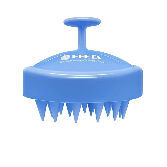 Exclusive HEETA Shampoo Scalp Brush Massager Hair Growth Scalp Scrubber Detailed