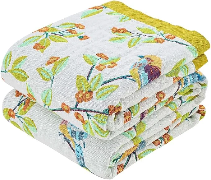 Long-Lasting Boho Throw Blanket for Bed Cotton Soft Rustic Quilt Fall Blanket 60 quot x80 quot Floral Printed Farmhouse Decor Bed Blankets All Season Rustic Reversible Bohemian Throw Quilt Fine