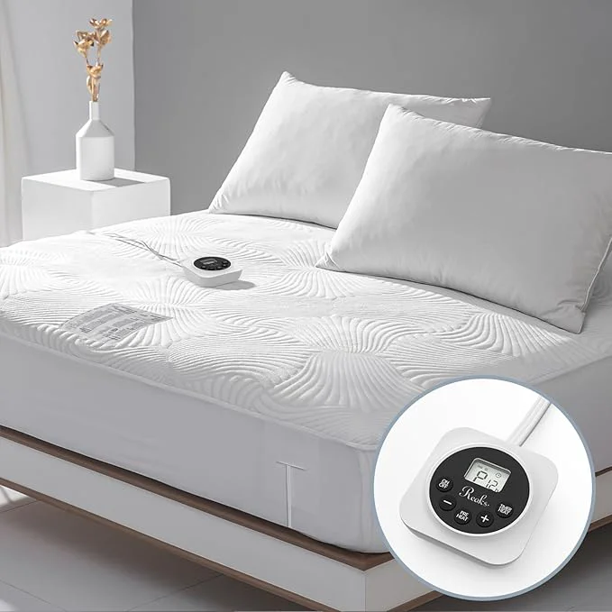 Trendy Full Size Electric Heated Mattress Pad – Bed Warmer with Memory amp Preheat Functions 12 Heat Settings Single Control for 1-12 Hours Auto Off Lighted Button Trusted