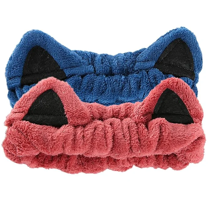 Prestigious 2 Pcs Cat Ears Headband Cute Spa Headbands Certified