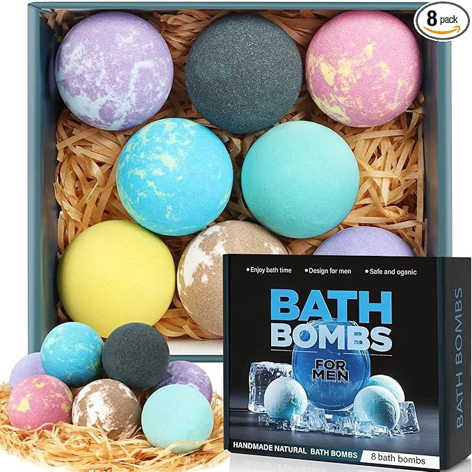 Solid Bath Bombs for Men and Women Gifts Set for Women Men Detailed