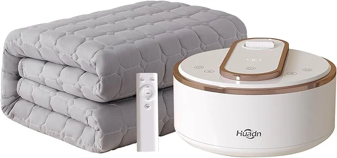 Selected Water Heated Mattress Pad King Size – Wire- Electric Bed Warmer with Remote Control Quiet Temperature Control 32-149°F Machine Washable Elegant