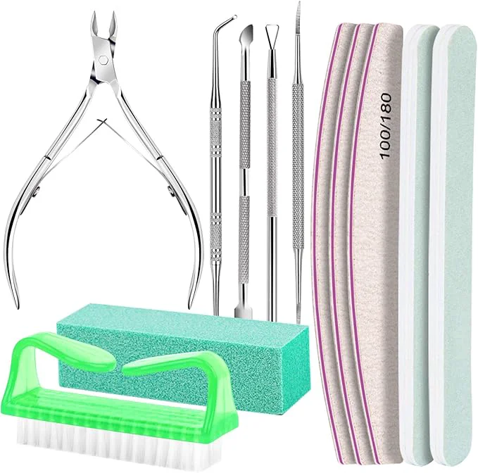 Premium Material FANDAMEI Nail Tools Nail Care Kit Nail Files 100 180 Nail Buffer Block Advanced