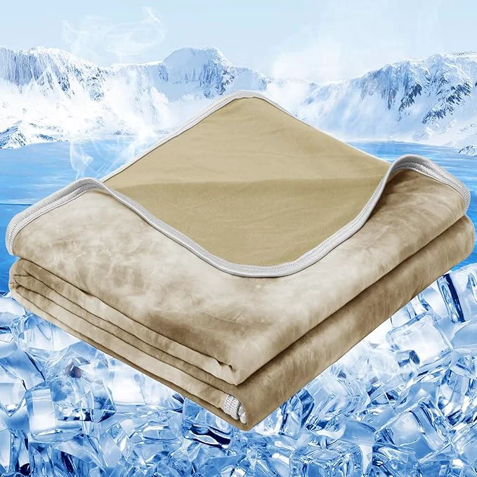 Innovative inhand Cooling Blanket Twin Size 60 quot x80 quot Cooling Blankets for Hot Sleepers Absorbs Heat to Keep Adults Cool for Summer Nights Sweats Thin Cold Lightweight Blanket for Couch Bed All Season Use Practical