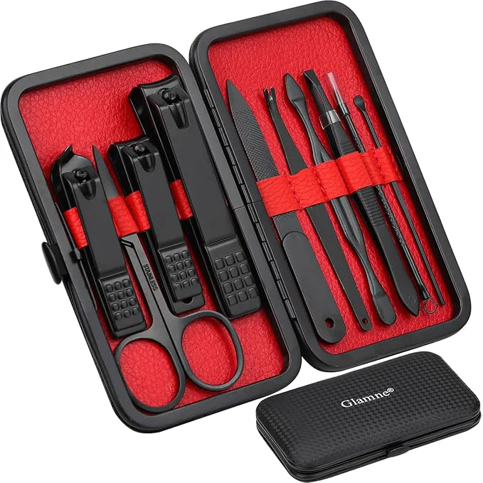 Exceptional Glamne Manicure Set Nail Clippers Kit Professional Stainless Steel Nail Care World-Class