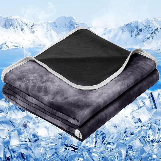 Original inhand Cooling Blanket Twin Size 60 quot x80 quot Cooling Blankets for Hot Sleepers Absorbs Heat to Keep Adults Cool for Summer Nights Sweats Thin Cold Lightweight Blanket for Couch Bed All Season Use Safe