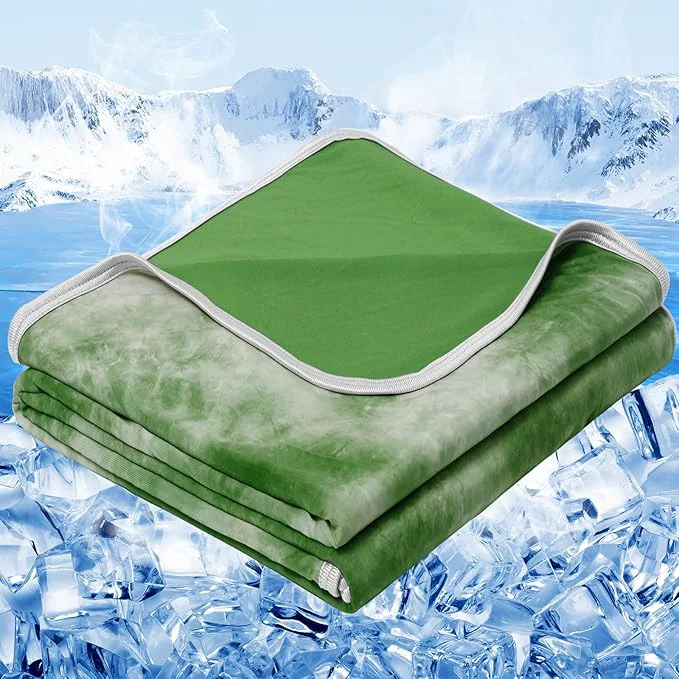 Detailed inhand Cooling Blanket Full Size 80 quot x90 quot Cooling Blankets for Hot Sleepers Absorbs Heat to Keep Adults Cool for Summer Nights Sweats Thin Cold Lightweight Blanket for Couch Bed All Season Use Optimized