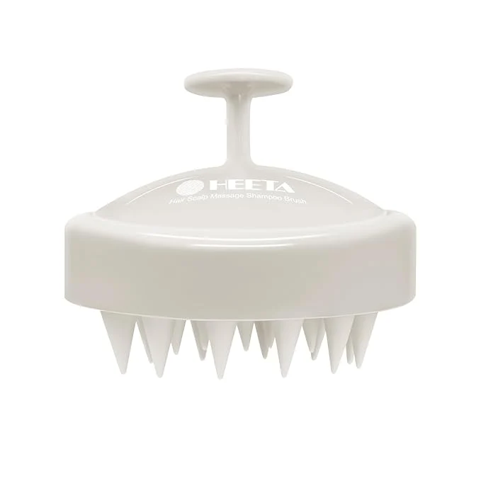 Trendy HEETA Scalp Massager Hair Growth Soft Silicone Scalp Scrubber Shampoo Brush Modern