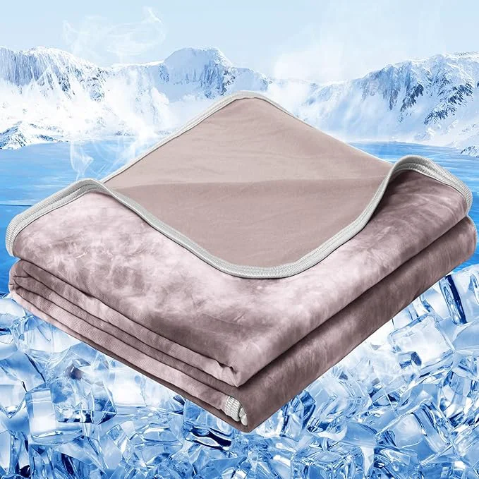 Trusted inhand Cooling Blanket Twin Size 60 quot x80 quot Cooling Blankets for Hot Sleepers Absorbs Heat to Keep Adults Cool for Summer Nights Sweats Thin Cold Lightweight Blanket for Couch Bed All Season Use Durable