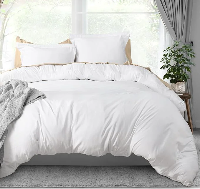 Exclusive Utopia Bedding Duvet Cover Queen Size – 3 Piece with Zipper Closure – 1 Comforter Cover 90X90 Inches amp 2 Pillow Shams 20X26 Inches White Comforter Not Included Comfortable