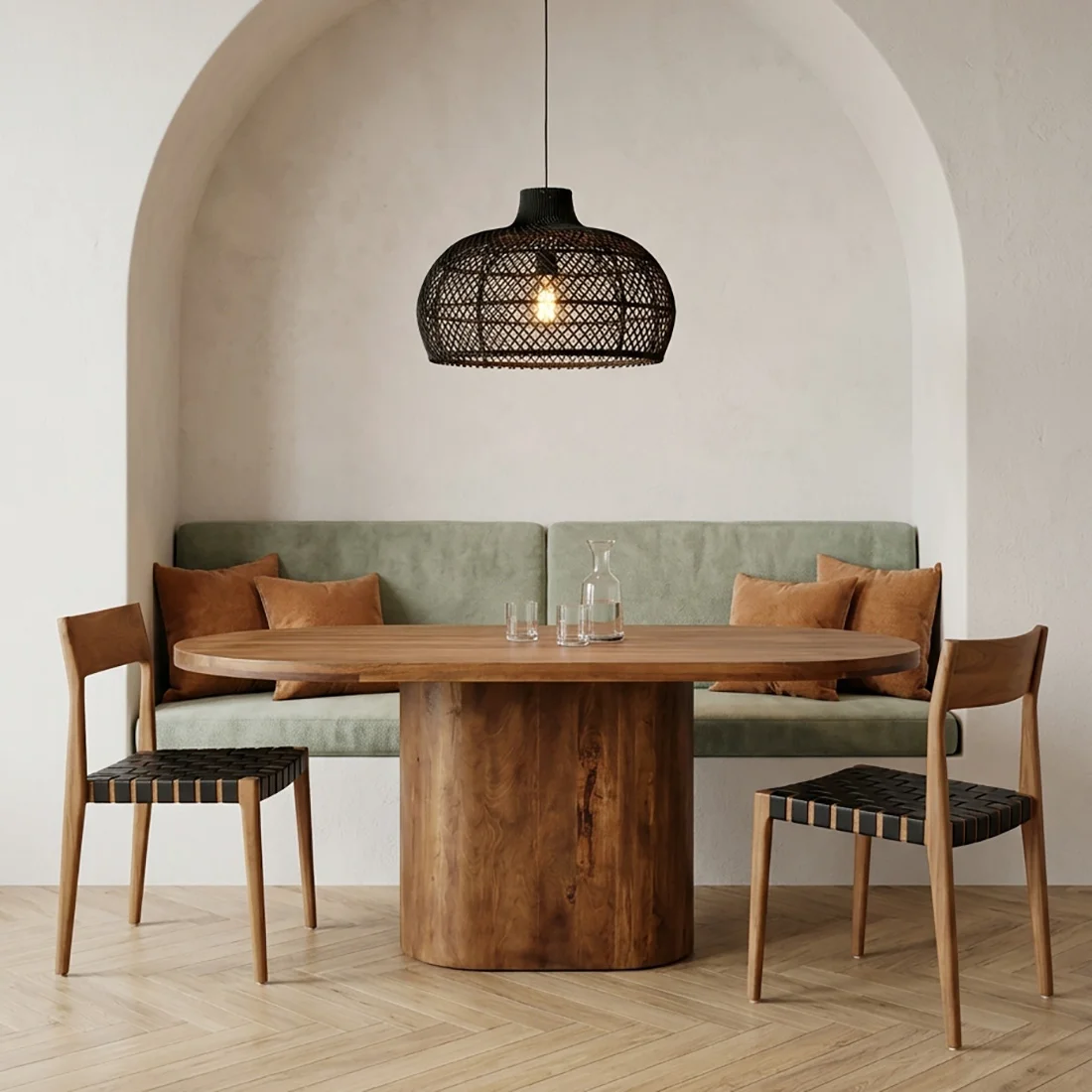 Powerful Bullnose Oblong dining table Sophisticated