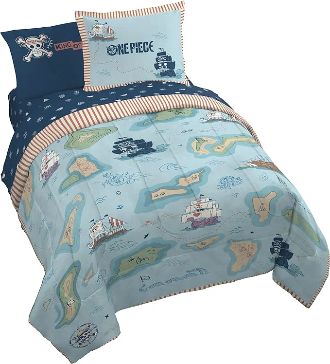 Crafted Jay Franco Kids Comforter Set Includes Sheets and Pillow Covers – Soft and Cozy Bed Set for Stylish Room Decor Licensed Bedding Multi – One Piece 7 Piece Queen Functional