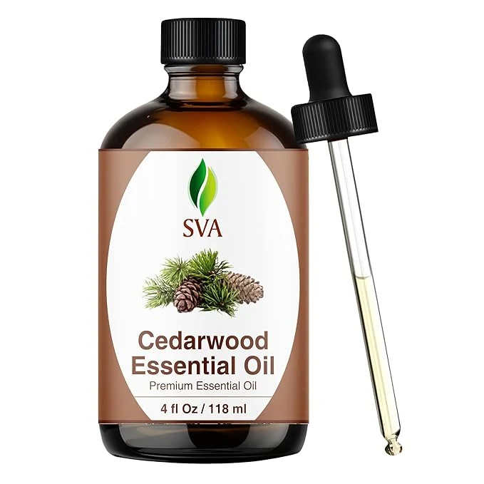 Fine Crafted SVA Cedarwood Essential Oil – 4 Fl Oz – Natural Cedar Cupressus Funebris Sustainable
