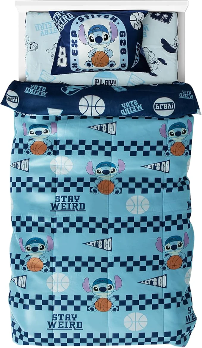 Northwest Disney Lilo amp Stitch Twin Comforter Set Reversible Design Ultra Soft Fade Resistant Microfiber Kids Bedding Set ly Licensed Reversible Design Ultra Soft Fade Resistant Microfiber Kids Bedding ly Licensed Eco-Friendly