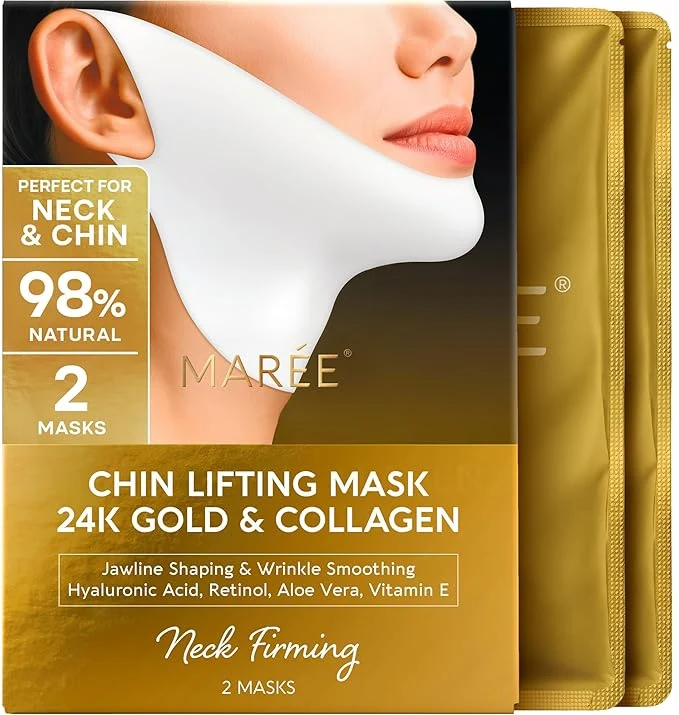 Advanced MAREE V Line Lifting Mask with 24K Gold – Deep Collagen Face Mask Healthy