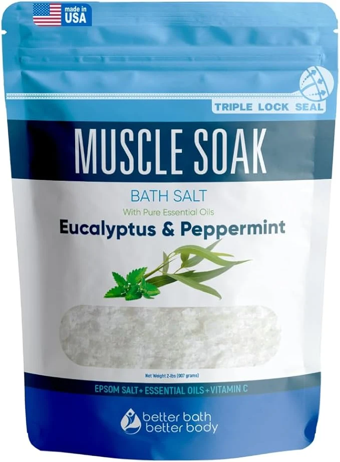 Eco-Friendly Muscle Soak Bath Salt 32 Ounces Epsom Salt Refined