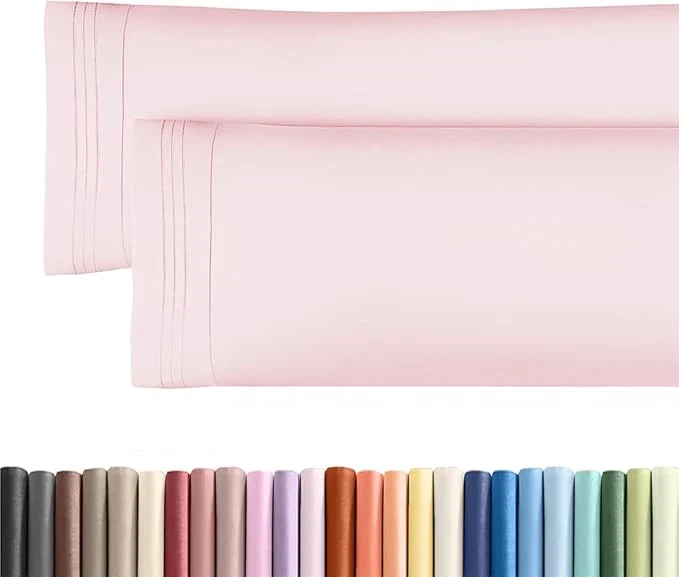 Versatile Body Pillowcases Set of 2-20×54 Long Body Pillow Case – Soft Body Pillow Cover for Sleeping amp Side Sleepers – Comfy Wrinkle amp Fade – Machine Washable w Envelope Enclosure Lavender Pink Exceptional