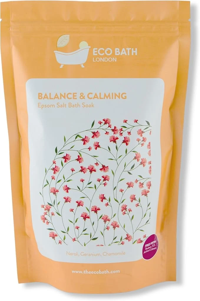 Professional Eco Bath London Balance and Calming Epsom Salt Bath Soak – Pouch 2.2 LB Made World-Class