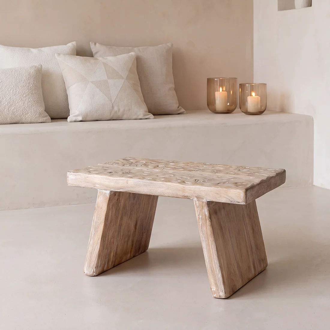 Original Design Natural mango wood stool side table Premium Material