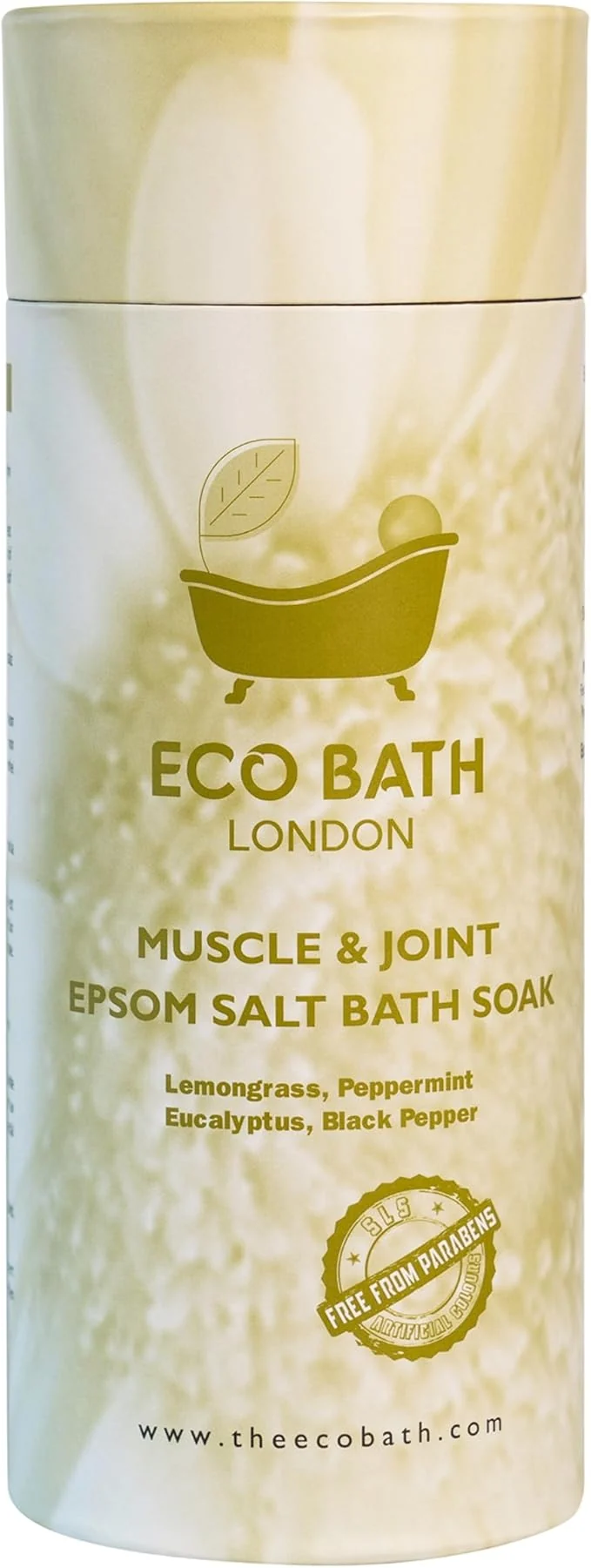 Expertly Made Eco Bath London Muscle and Joint Epsom Salt Bath Soak High-End