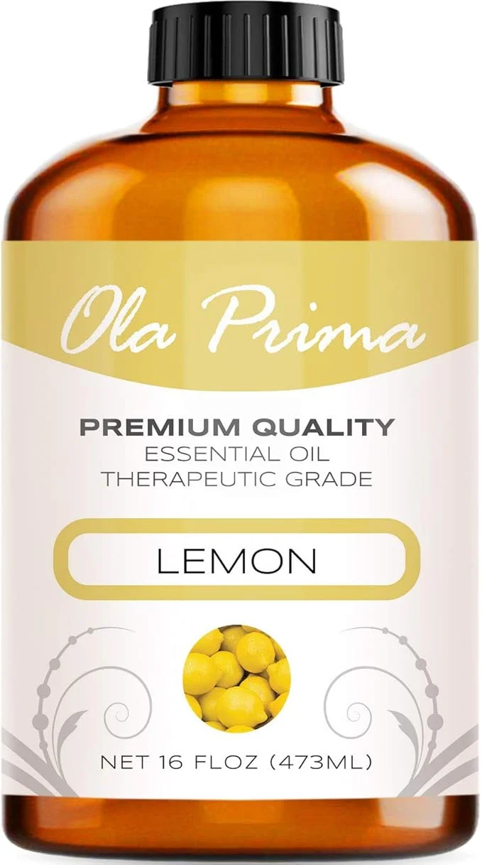 High-Performance Ola Prima Oils Lemon Essential Oil 16oz Bulk Essential Oil Premium Material