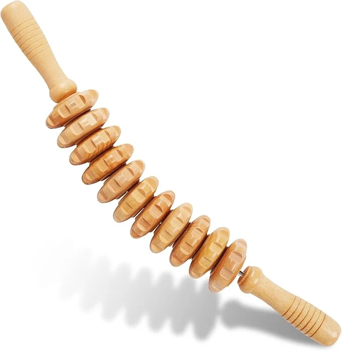 Proven Liitrton Wood Therapy Fasci Massage Tools Curved Wooden Massage Roller Long-Lasting