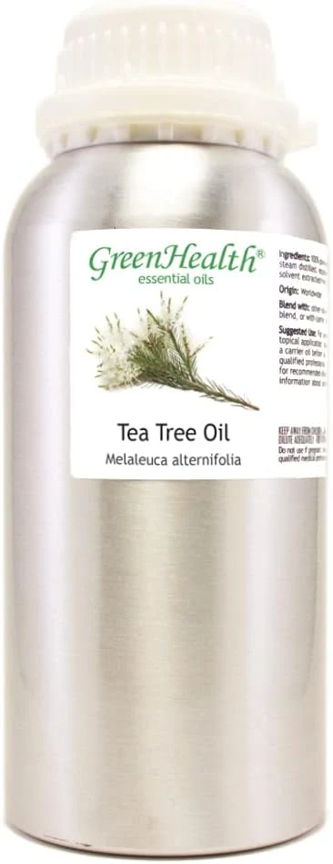 Healthy GreenHealth – 16 fl oz Tea Tree Essential Oil Aluminum Bottle Easy-to-Use