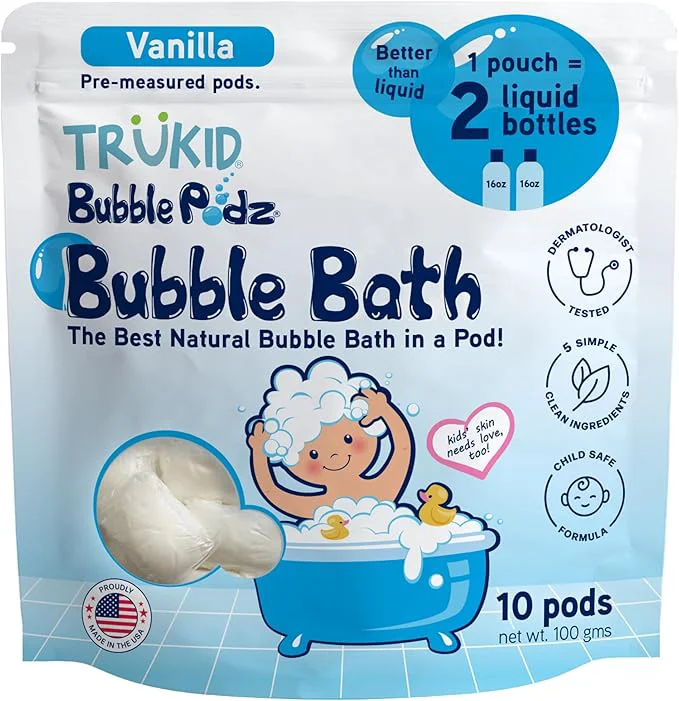 Specialty TruKid Bubble Podz Bubble Bath for Kids Babies Tear Gentle Pure