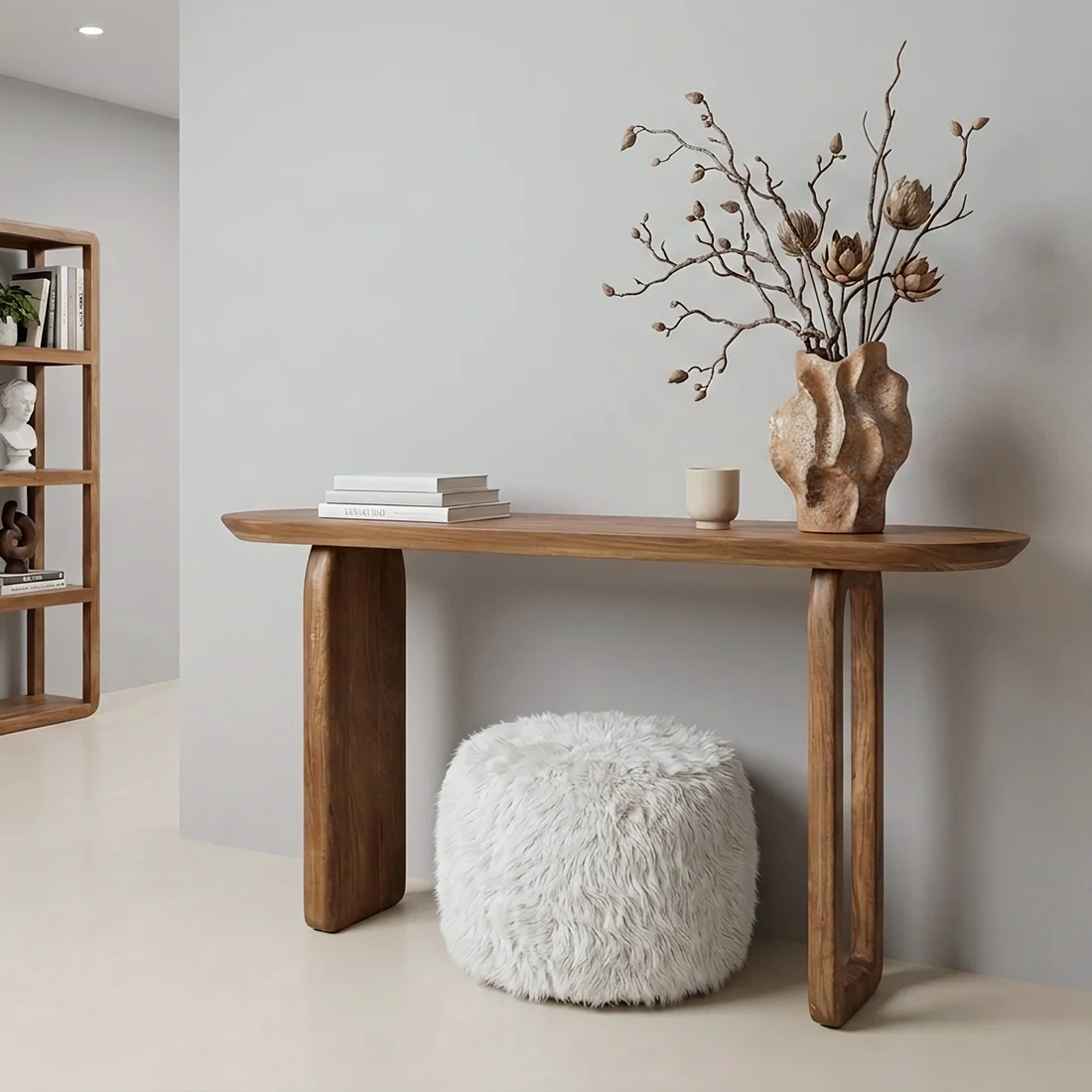 Practical Bullnose console brown Stylish