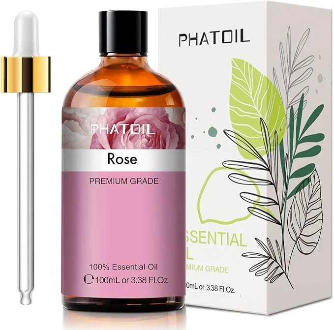 Environmentally Friendly PHATOIL 3.38FL.OZ Rose Essential Oil Consistent