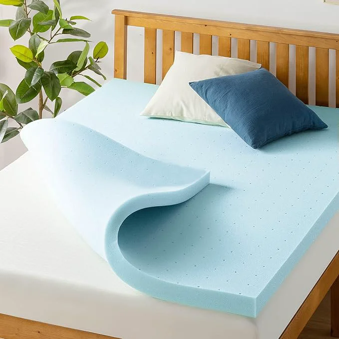 Flexible Price Mattress 3 Inch Ventilated Memory Foam Mattress Topper Cooling Gel Infusion CertiPUR-US Dorm Essentials Twin XL High-Performance