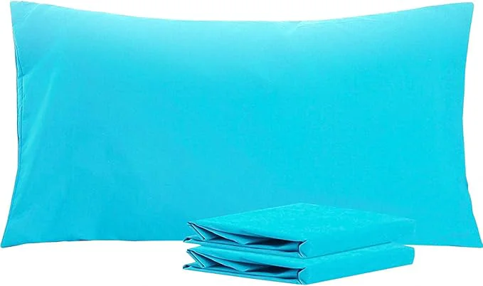 Versatile NTBAY King Pillowcase Set – 2 Pack Brushed Microfiber 20×40 Pillowcases – Soft Wrinkle- Fade-Resistant Stain-Resistant Blue Pillowcases with Envelope Closure – 20×40 Inches Blue Quality