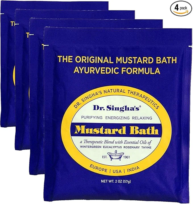 Reliable Dr. Singha’s Mustard Bath Therapeutic Bath Salts 2 Oz Clean