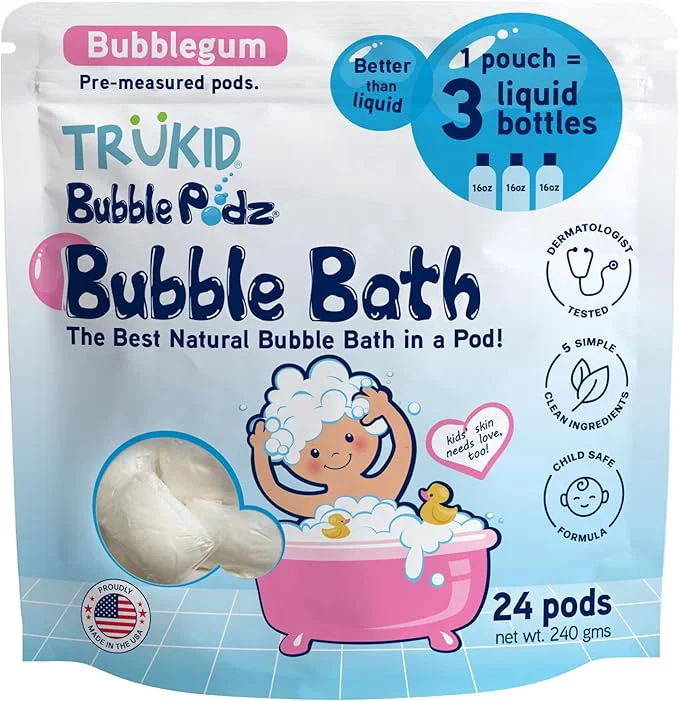 Trusted TruKid Bubble Podz Bubble Bath for Kids Babies Tear Gentle Carefully Designed