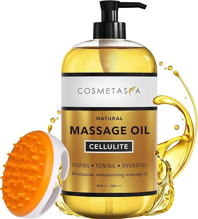 Healthy Cellulite Massage Oil with Massager Mitt World-Class