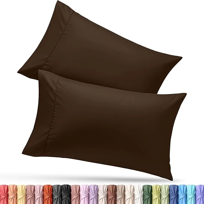 Reliable Utopia Bedding Queen Pillow Cases – 2 Pack – Envelope Closure – Soft Brushed Microfiber Fabric – Shrinkage and Fade Resistant Pillow Covers Queen Size 20 X 30 Inches Queen Brown Genuine