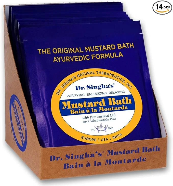 Official Dr. Singha’s Mustard Bath Therapeutic Bath Salts Premium Material