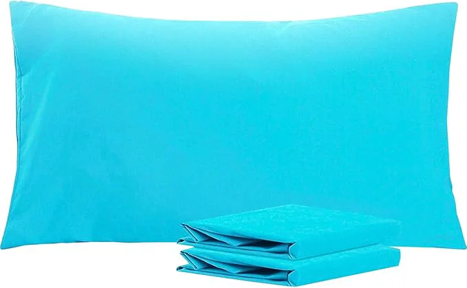 Powerful NTBAY King Pillowcase Set – 2 Pack Brushed Microfiber 20×36 Pillowcases – Soft Wrinkle- Fade-Resistant Stain-Resistant Blue Pillowcases with Envelope Closure – 20×36 Inches Blue Flexible
