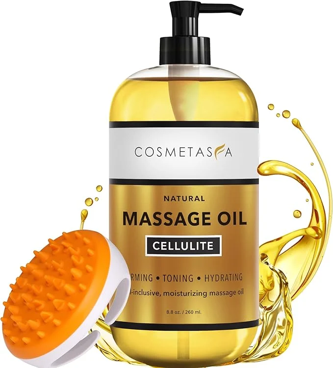 Prestigious Cellulite Massage Oil with Massager Mitt First-Class