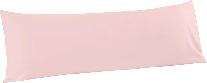 Reusable FLXXIE Body Pillow Cover – Super Soft Microfiber 20×54 Body Pillow Case – Envelope Closure Wrinkle Stain Resistant Blush Pink Body Pillowcase 20×54 Blush Pink Elegant