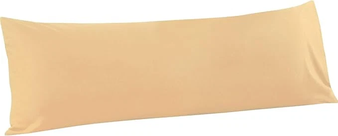 Dependable FLXXIE Body Pillow Cover – Super Soft Microfiber 20×54 Body Pillow Case – Envelope Closure Wrinkle Stain Resistant 20×54 Long Pillowcase Light Taupe Relaxed