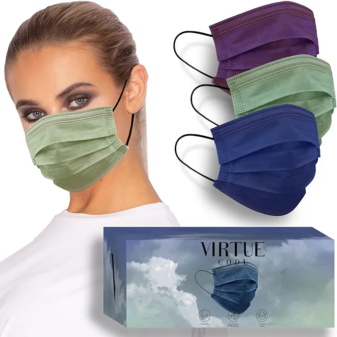 Solid VIRTUE CODE Support Face Masks Responsible