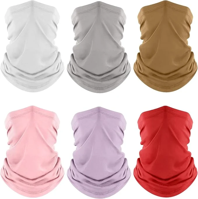 Breathable Fuinloth Neck Gaiter 6 Pack Cooling UV Protection Bandana Face Mask Gator Scarf Exceptional