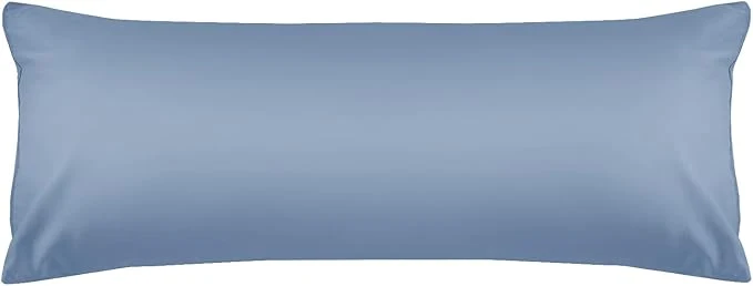 Refined Warmstar Cotton Body Pillow Cover 1 Pack 600 Thread Count Body Pillow case 20 quot x54 quot Long Body Pillow Case Cover Soft Breathable with Envelope Closure Denim Blue Smooth