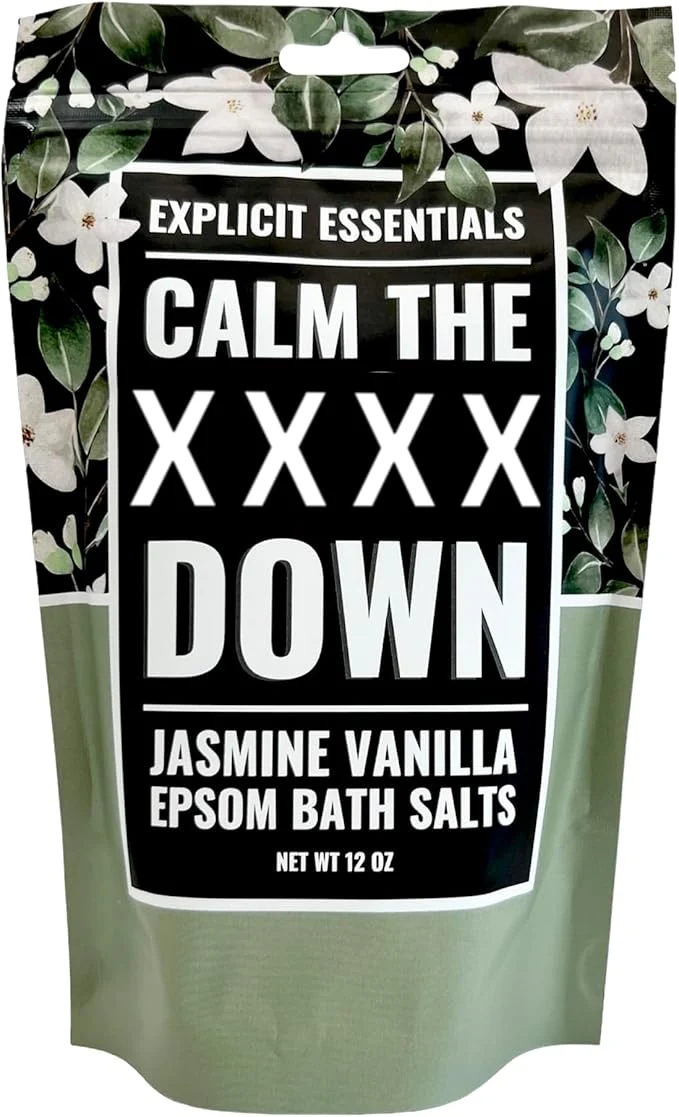 First-Class Explicit Essentials Jasmine Vanilla Epsom Bath Salts Relaxation Blend Easy-to-Use