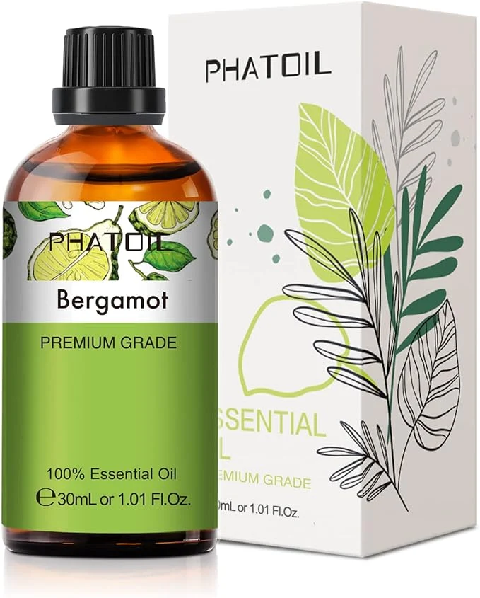 Effective Bergamot Essential Oil 1.01fl.oz 30ml PHATOIL Bergamot Oils Long Lasting Scents Contemporary