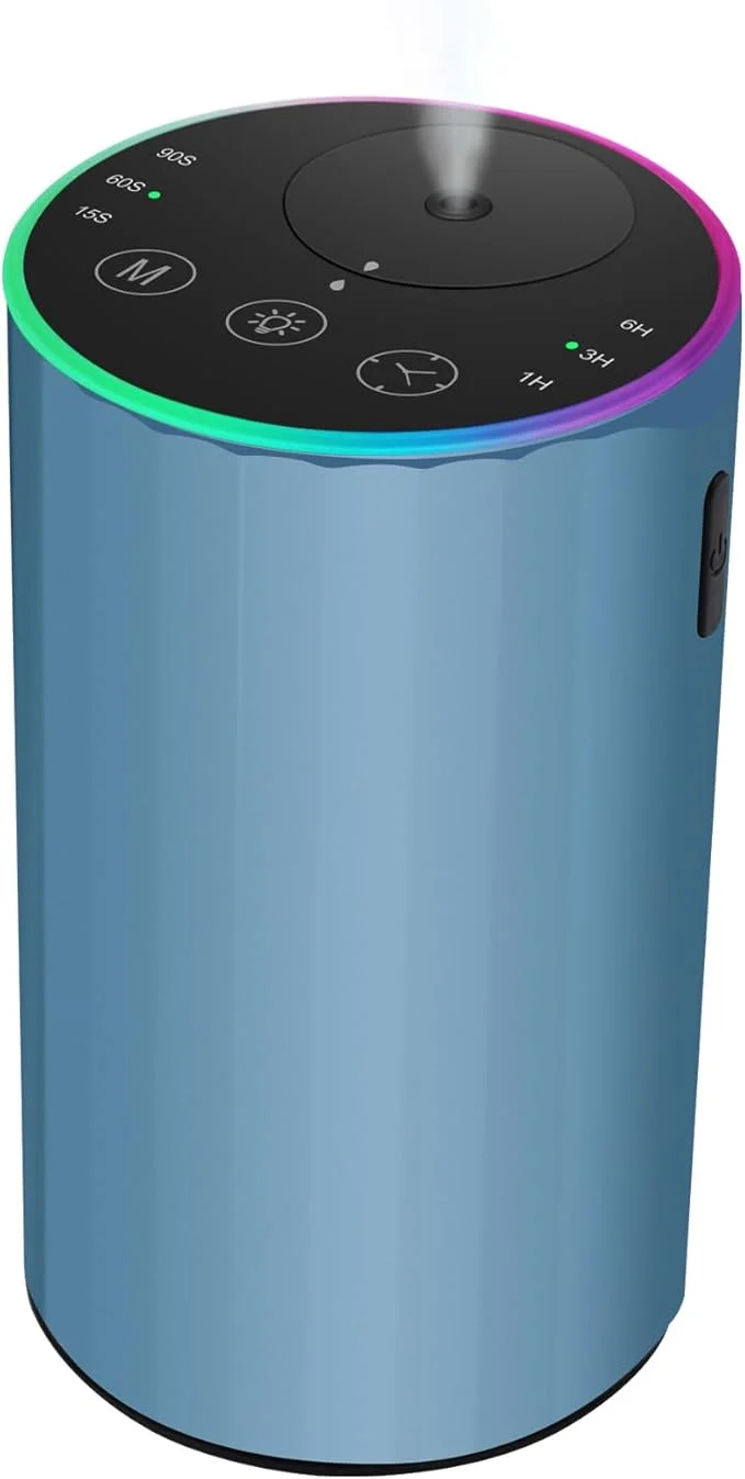 Next-Generation Waterless Essential Oil Diffuser 7 Colors LED Light Battery Powered Mini Top-Quality