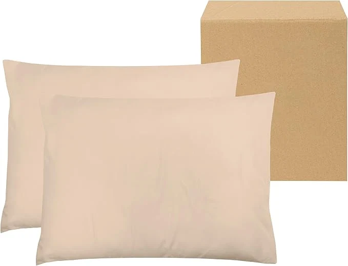 Easy-to-Use ZPECC Pillow Cases Queen Size Set of 12 20×30 Envelope Closure Pillowcases Soft Plain Brushed Microfiber Covers Hypoallergenic Breathable Beige Comfortable